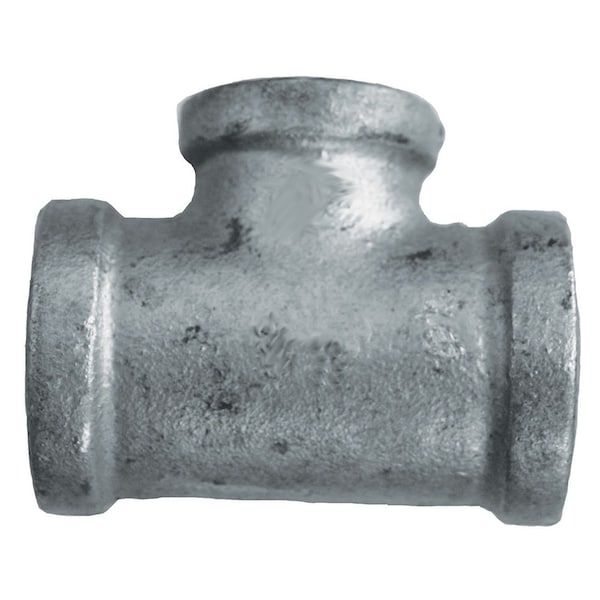 2in. x 2in. x 1-1/2in. Galvanized Iron Reducing Tee, Banded